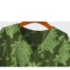 Ladies' Summer Long-Sleeved Chiffon Shirt Navy Blue for Parties Yacht Clubs Blouse for Women