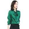 Ladies' Summer Chiffon Top Long-Sleeved for Office Wear Breathable Blouse for Women