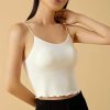 Women’s Mulberry Silk Camisole Top with Chest Cushion Comfortable Vest
