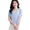 Women's Knitwear Short Sleeve Cardigan Summer Ice Silk Casual Commuting Shawl Top