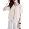 Women's Knitwear Short Sleeve Cardigan Summer Shawl Commuting Casual Top