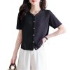Women's Knitwear Short Sleeve Cardigan Summer Shawl Commuting Casual Top