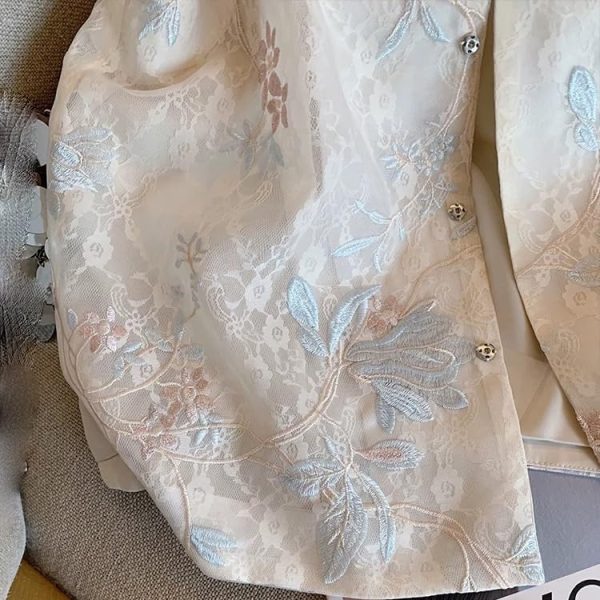 61N84-XDxWL.jpg Women's Spring Summer Chinese Style Lace Embroidered National Style Vest Sleeveless Top