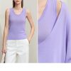 Women's Lazy Knit Vest - Solid U-Neck Sweater Top for Casual Spring Wear