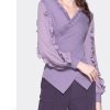 Ladies' Summer Long-Sleeved Chiffon Shirt for Work Shopping Picnics Button Style Blouse for Women