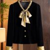 Ladies' Summer Chiffon Long-Sleeved Top for Club Gatherings Library Visits Study Sessions Blouse for Women