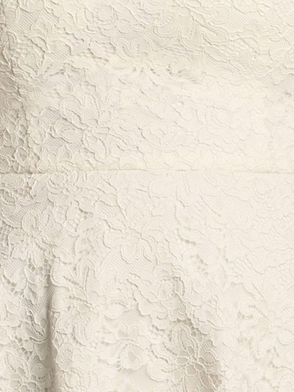 Tank Square Neck Lace A-Line Wedding Dress