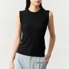 Women's Knitted Camisole Vest - O-Neck Straight Tank for Casual Summer Wear