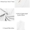 Womens-Plus-Size-Tank-Tops Summer Floral Lace Trim V Neck Shirts Casual Sleeveless Blouses Cute Eyelet Tunics XL-5XL