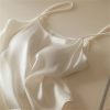 Women's Silk Camisole 93% Mulberry Silk 7% Spandex Padded Bralette Tube Top Tank Black White Gray