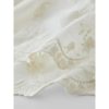 Women Beige Dress Gentle Style Short Sleeve V-Neck Long Lace Lyocell Dresses Solid Vestidos
