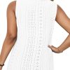 Womens-Plus-Size-Tank-Tops Summer Floral Lace Trim V Neck Shirts Casual Sleeveless Blouses Cute Eyelet Tunics XL-5XL