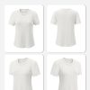 Womens Frenchy Summer Tops Crewneck Short Sleeve T Shirts Casual Waffle Knit Jacquard Blouses Top Shirts