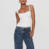 Women Y2k Lace Trim Tank Tops Teen Girl Fairycore Sleeveless Solid Going Out Streetwear Summer Crop Camisole