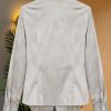 Ladies' Summer Long-Sleeved Chiffon Top for Class Reunions Business Trips Blouse for Women