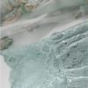Women Vintage Lantern Sleeve Lace Maxi Dresses Sequin Mesh Ruffle Patchwork Party Dress