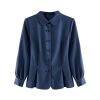 Ladies' Summer Long-Sleeved Chiffon Shirt for Business Meetings Trade Shows Corporate Events Blouse for Women