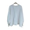 Women's Shirt Spring Elegant Blouse Cotton Lace Long Sleeve Tops