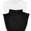 Dickey Detachable Lace Elegant Set Half Top Mock Blouse Collar Base Fake Collar Neck Cover for Women Girls