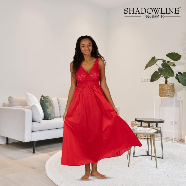 716ujMwTB9L.jpg Women’s Long Lace Bodice Nightgown | 53” Length Sleeveless Gown