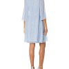 Women's Midi Length Embroidered Fit and Flare Dress