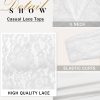 Lace Tops for Women 3/4 Sleeve Dressy Casual Blouses 2025 Boho Floral Top Office Work Shirts