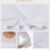 Women's Ruffle 3/4 Sleeve Elegant Dressy Blouses Crew Neck Double Layers Mesh Tunic Tops