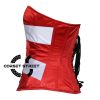 Women’s Red White And Blue Satin Puerto-Rico Flag Overbust Corset Top