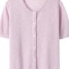 Women's Knitwear Short Sleeve Cardigan Summer Shawl Commuting Casual Top