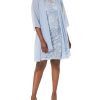 Women's Midi Length Embroidered Fit and Flare Dress