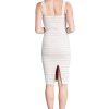 Women's Nicole Sweetheart Neck Bodycon Midi Dress