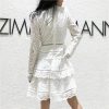 Women's Wedding Guest Dress Spring Lace V-Neck Bohemian Gown Hollow Long Sleeve Sexy White Party Dress(Short_Large)