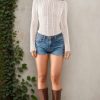 Women's Mesh Sheer Long Sleeve Tops Lace See Through Mock Neck Fashion Sexy Shirts Blouses