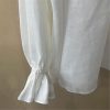 Women's Shirt Spring Elegant Blouse Cotton Lace Long Sleeve Tops