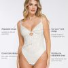 Lace Body Suits Women - Tummy Control V Neck Bodysuit with Side Zipper Going Out Corset Tops for Women Trendy 2025