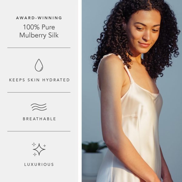 Women's 100% Pure Mulberry Silk Chemise; Nightgown