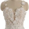 Lace Train Wedding Dress for Bride Aline Applique Bride Dress Long Tulle Off Shoulder Strapless
