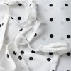 Women’s 100 Percent Mulberry Silk Crepe De Chine Dot Print Sexy Suspender Tank Top
