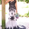 Mermaid Long Tulle Gold Lace Corset Sweetheart Wedding Dresses with Sash