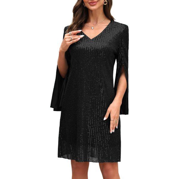 Wedding Guest Dresses for Women Women's Cocktail Dresses Formal Dresses for Women Lace Sequin Prom Dress