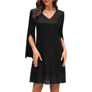 Wedding Guest Dresses for Women Women's Cocktail Dresses Formal Dresses for Women Lace Sequin Prom Dress