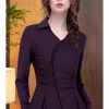 Ladies' Summer Long-Sleeved Chiffon Shirt for Job Interviews Business Lunches Board Meetings Blouse for Women