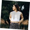 Detachable Floral Lace Cape Shawl with Bow Tie Elegant Fake Collar for Women Versatile Summer Accessory for Sun Protection and