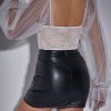 Lace Corset Tops for Women Going Out Summer Off The Shoulder Mesh Sheer Puff Lantern Long Sleeve Sexy Blouses Shirts