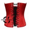 Women’s Red White And Blue Satin Puerto-Rico Flag Overbust Corset Top