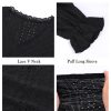 Misyula Womens Lace V Neck Puff Long Sleeve Eyelet Tops Dressy Business Casual Work Shirts Blouse S-XXL