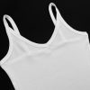 Womens Spaghetti Strap V-Neck Ribbed Tank Tops for Women 2025 Slim Fitted Soft Camisole Basic Layering Shirts