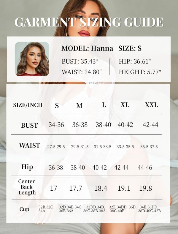 Women Lace Bodysuit with Crop Top Sexy Going Out Bodysuit Floral Lace Lingerie Set Sexy Rave Outfits