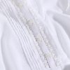 Women's Ruffle Sleeve Lace Inset Top