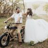 Wedding Dresses for Bride Illusory Lace Bohemia V Neck Layers Tulle A Line Beachy Wedding Gowns…